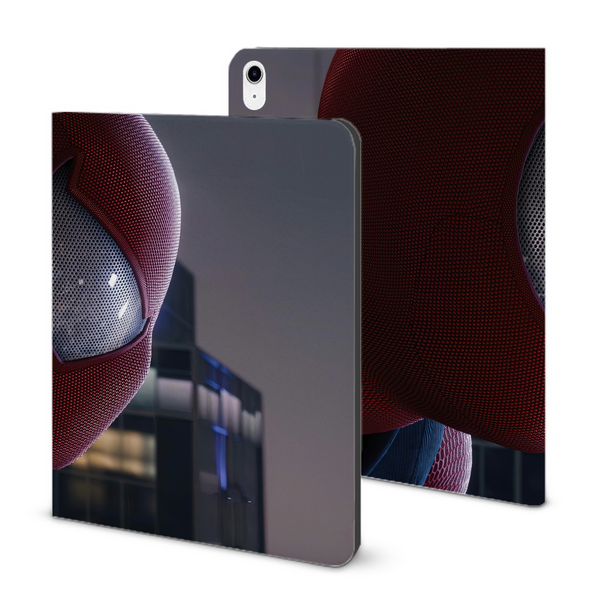 （画像用） Spider Man スパイダーマン IPad ケース ブック型 PUレザー TPU 耐衝撃 軽量 薄型 ペン収納なし 全面保護 IPad 各モデル対応
